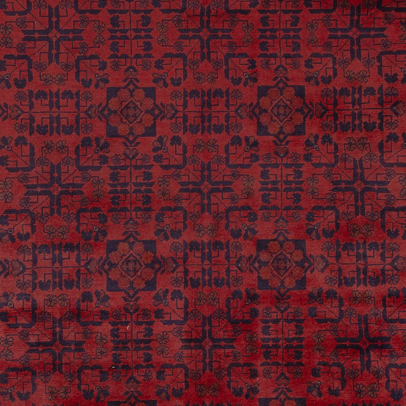 Afghansk matta - Filpa - 347 x 253 cm - röd