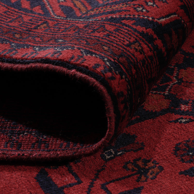 Afghansk matta - Kunduz - 196 x 150 cm - röd