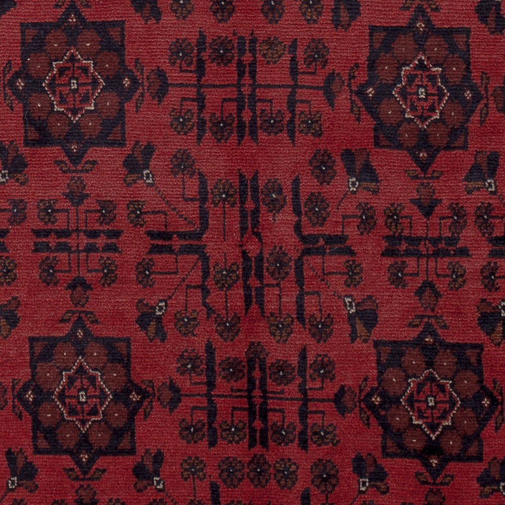 Afghansk matta - Kunduz - 191 x 151 cm - röd