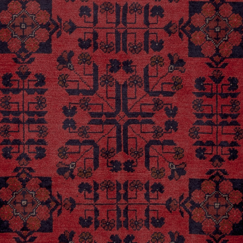 Afghan Teppich - Kunduz - 199 x 151 cm - rot