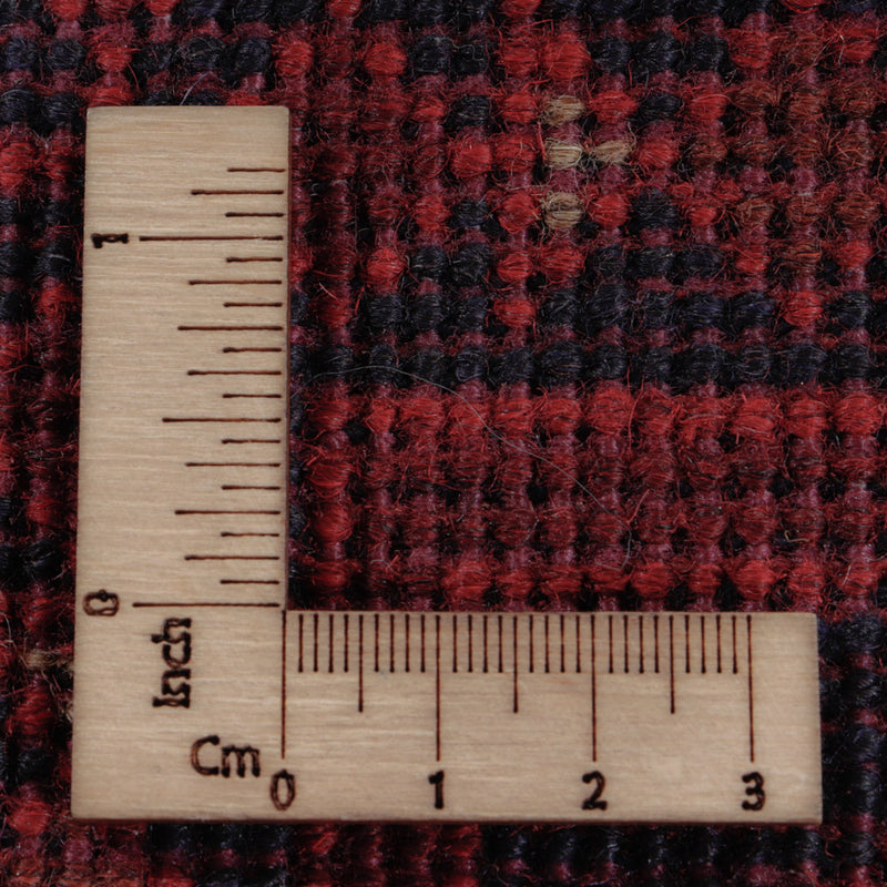 Afghansk matta - Kunduz - 198 x 150 cm - röd