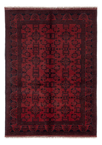 Afghansk matta - Kunduz - 207 x 148 cm - röd