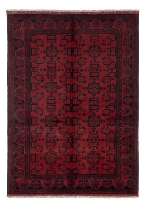 Afghansk matta - Kunduz - 207 x 148 cm - röd