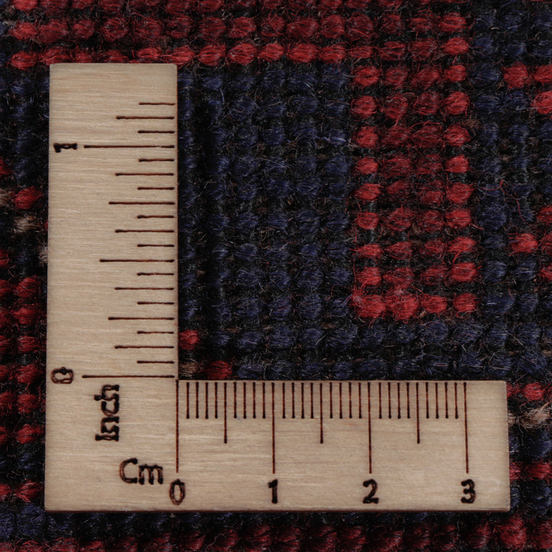 Afghansk matta - Kunduz - 196 x 149 cm - röd