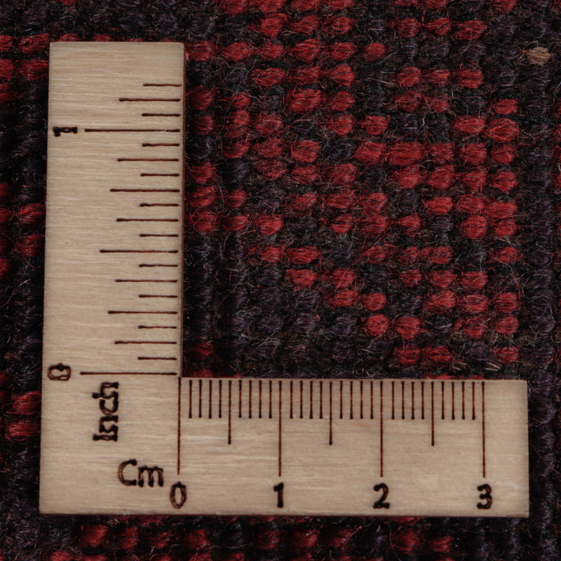 Afghansk matta - Kunduz - 190 x 151 cm - röd