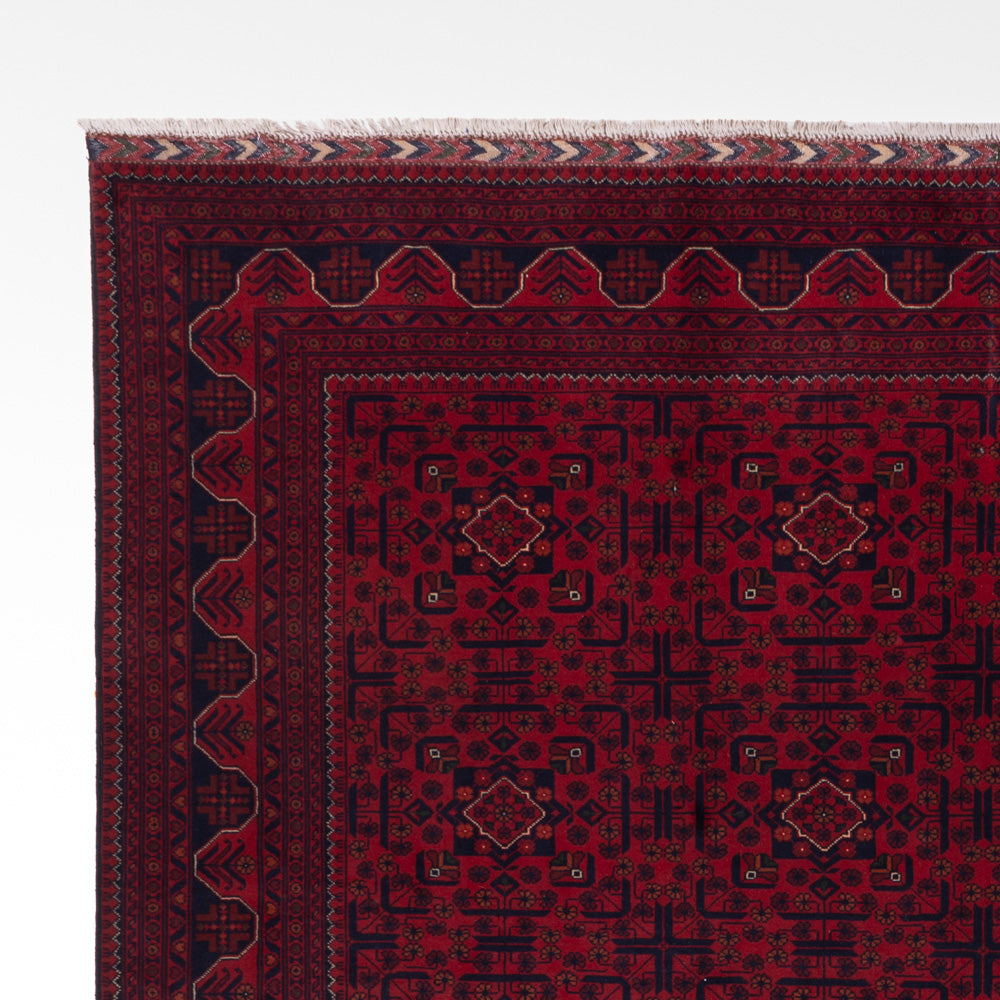 Afghansk matta - Kunduz - 354 x 248 cm - röd
