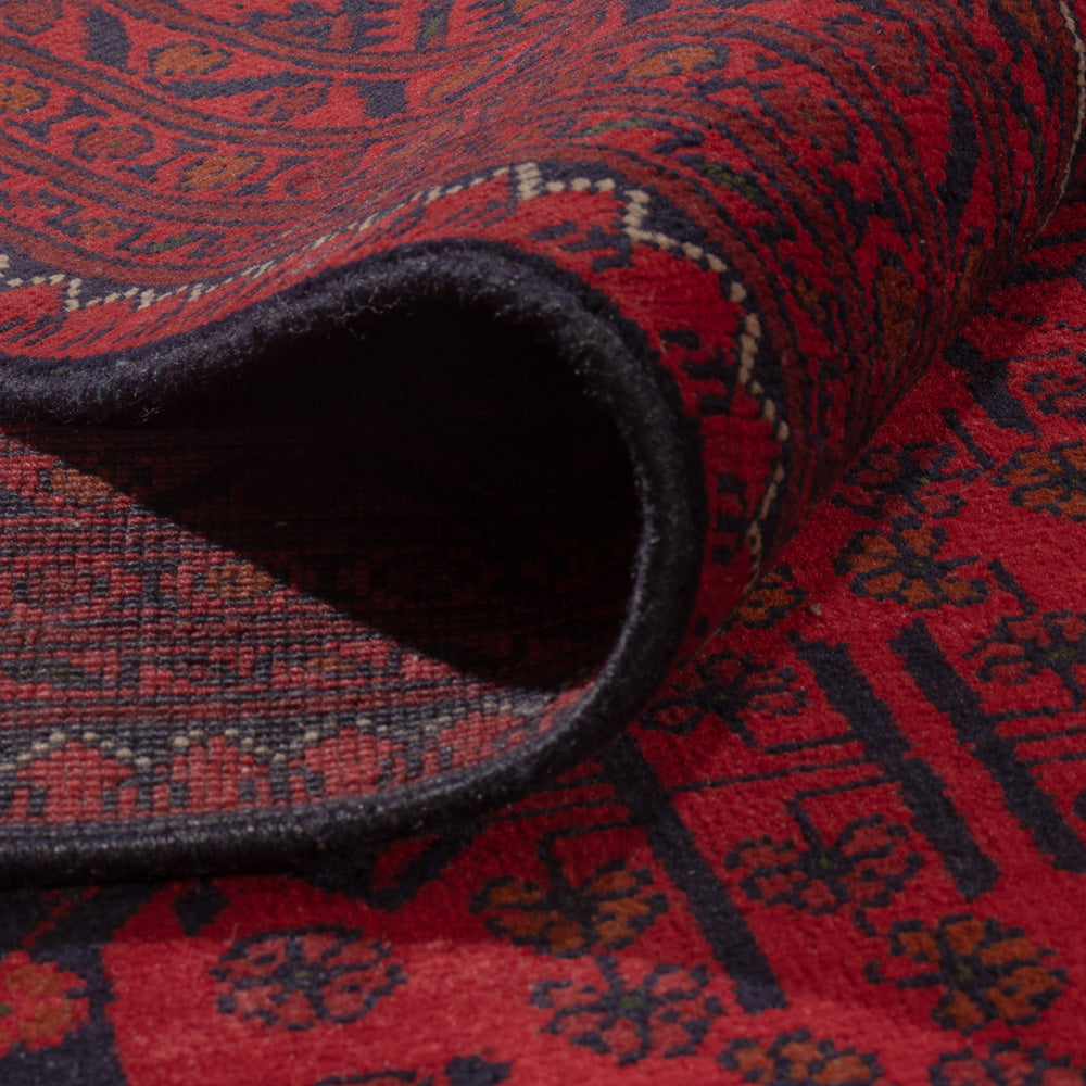 Afghansk matta - Kunduz - 357 x 247 cm - röd