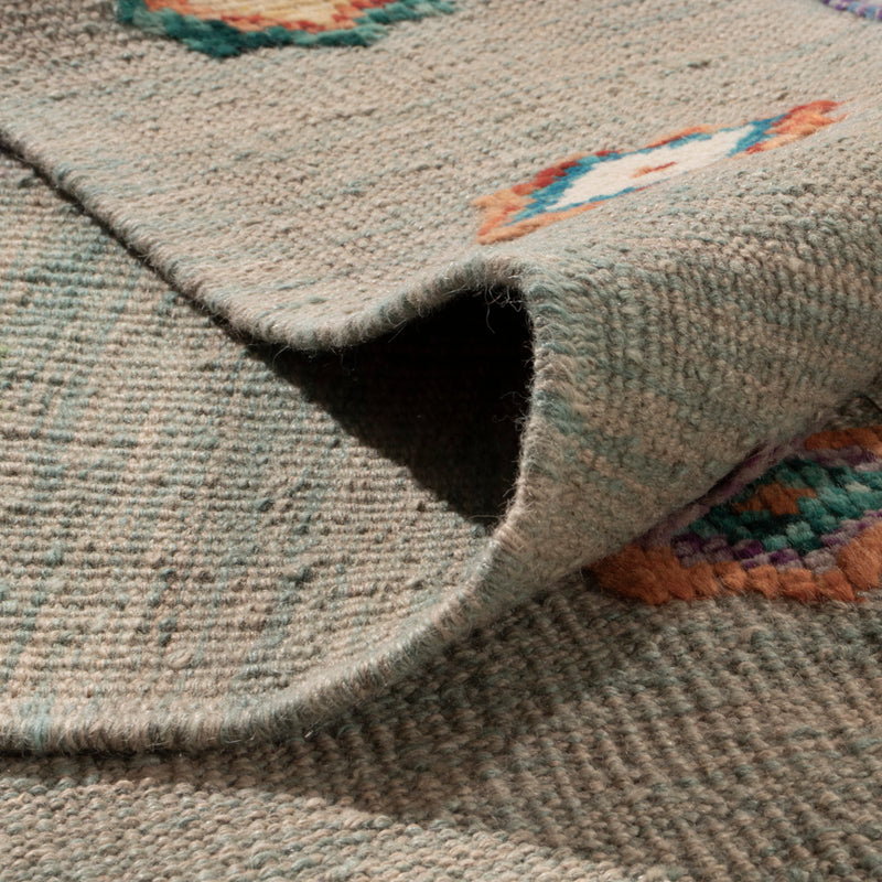 Kelim Teppich - Splash - 357 x 256 cm - grau