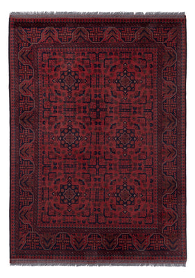 Afghansk matta - Kunduz - 202 x 146 cm - röd