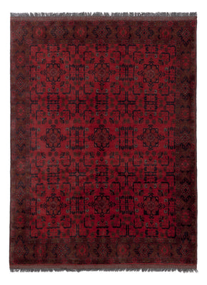 Afghan Teppich - Kunduz - 197 x 153 cm - rot