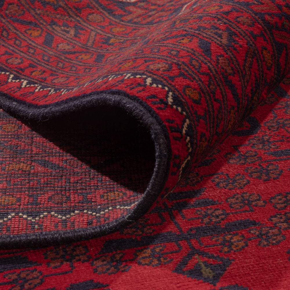 Afghansk matta - Kunduz - 357 x 249 cm - röd