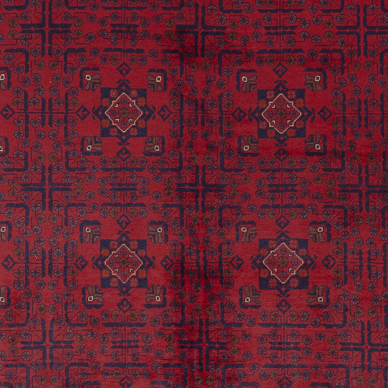 Afghansk matta - Kunduz - 349 x 253 cm - röd