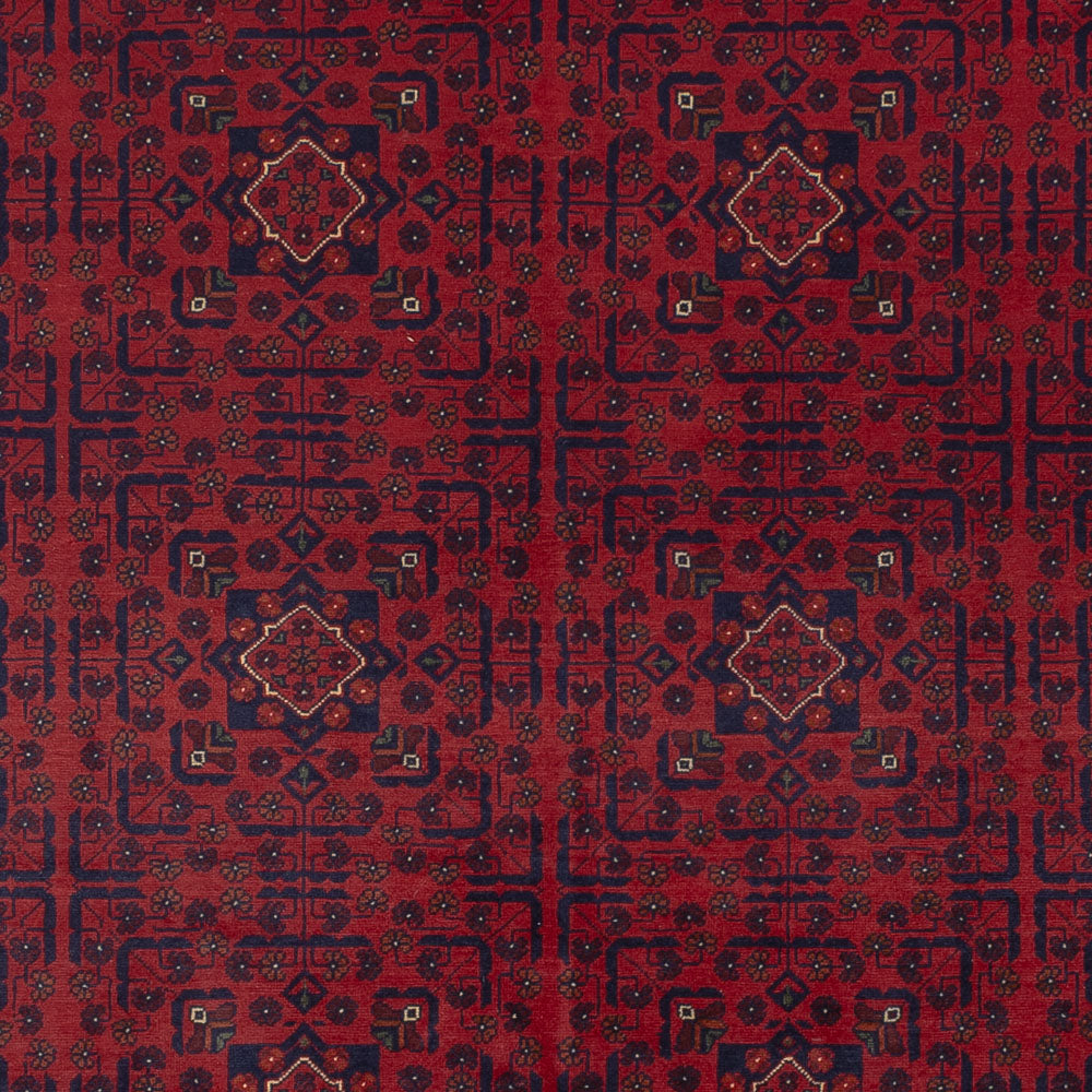 Afghansk matta - Kunduz - 338 x 246 cm - röd