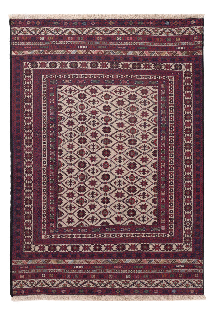 Kelim Carpet - orientalisk matta - 189 x 127 cm - flerfärgad