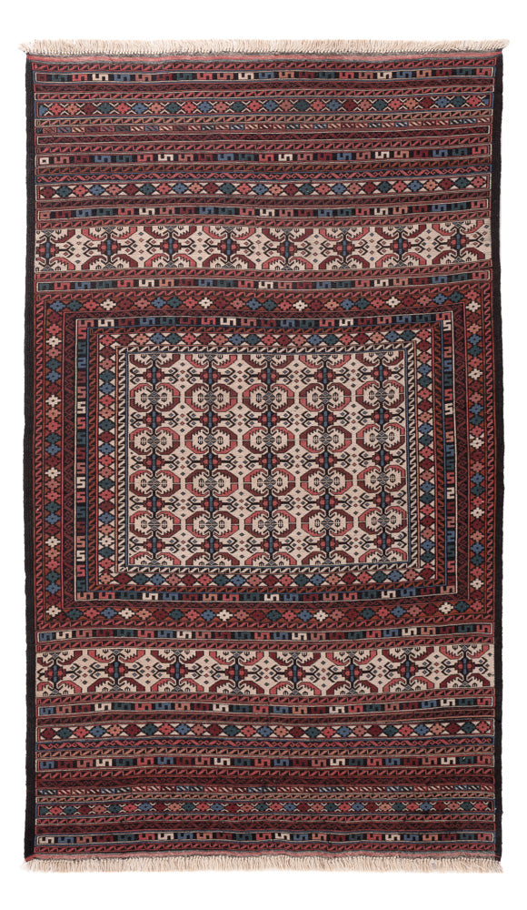 Kelim Carpet - orientalisk matta - 207 x 118 cm - flerfärgad