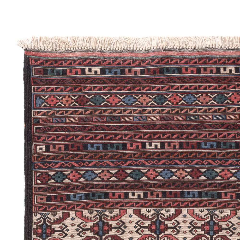 Kelim Carpet - orientalisk matta - 207 x 118 cm - flerfärgad