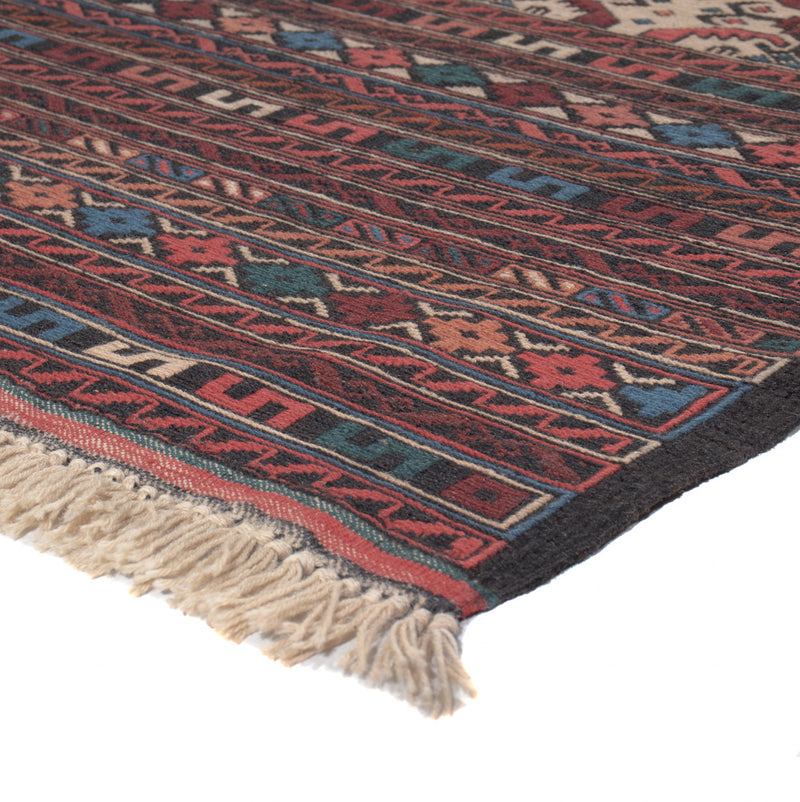Kelim Carpet - orientalisk matta - 207 x 118 cm - flerfärgad