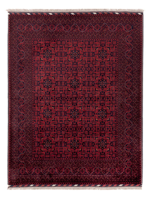 Afghansk matta - Kungliga - 200 x 151 cm - röd