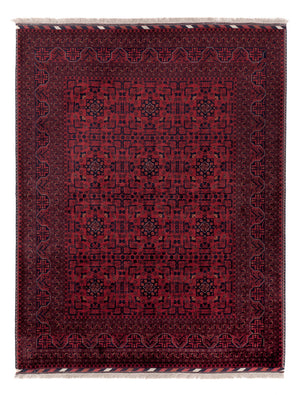 Afghansk matta - Kungliga - 200 x 151 cm - röd
