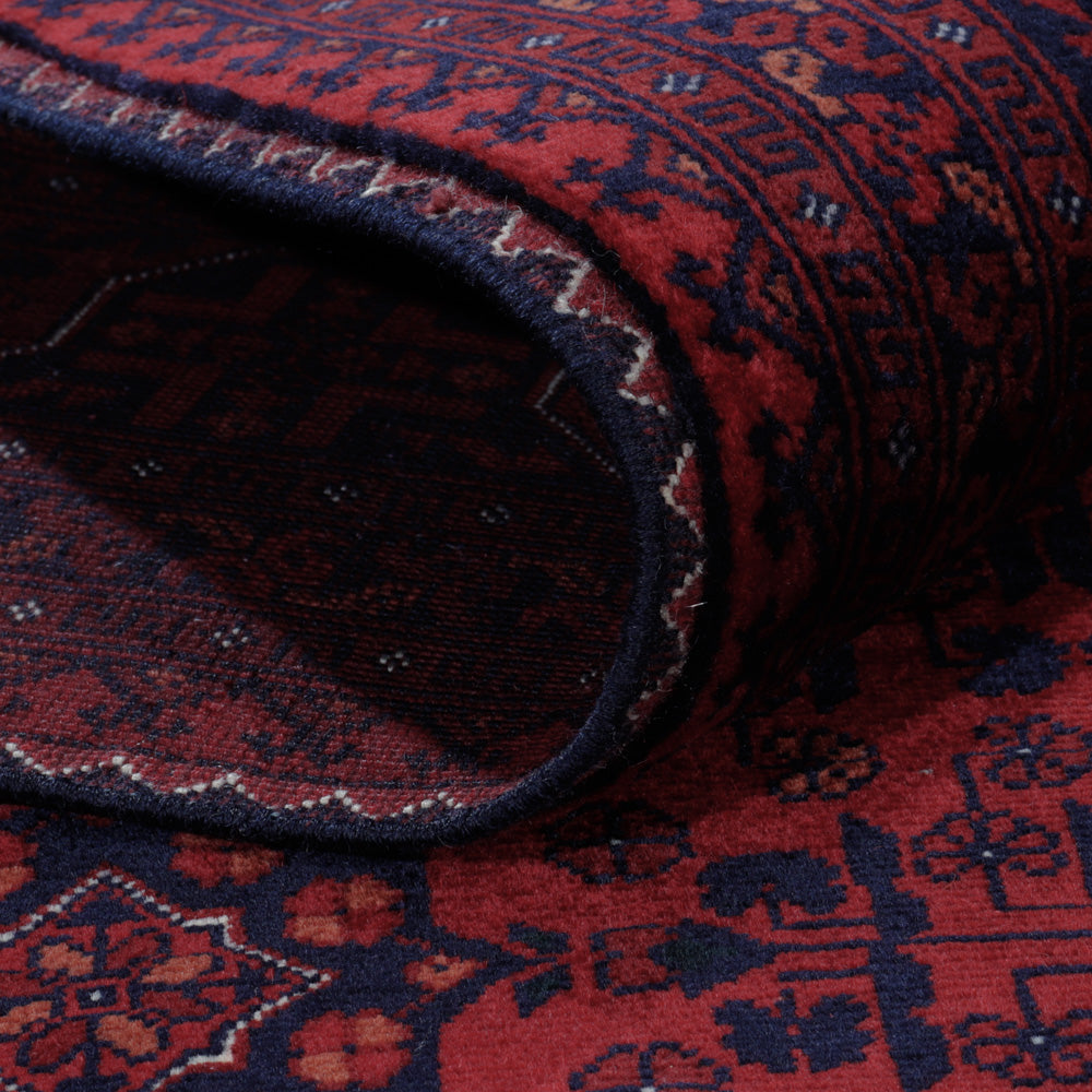 Afghansk matta - Kungliga - 200 x 151 cm - röd