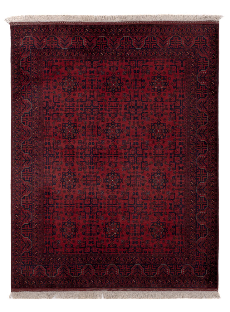 Afghan Teppich - Royal - 194 x 147 cm - rot