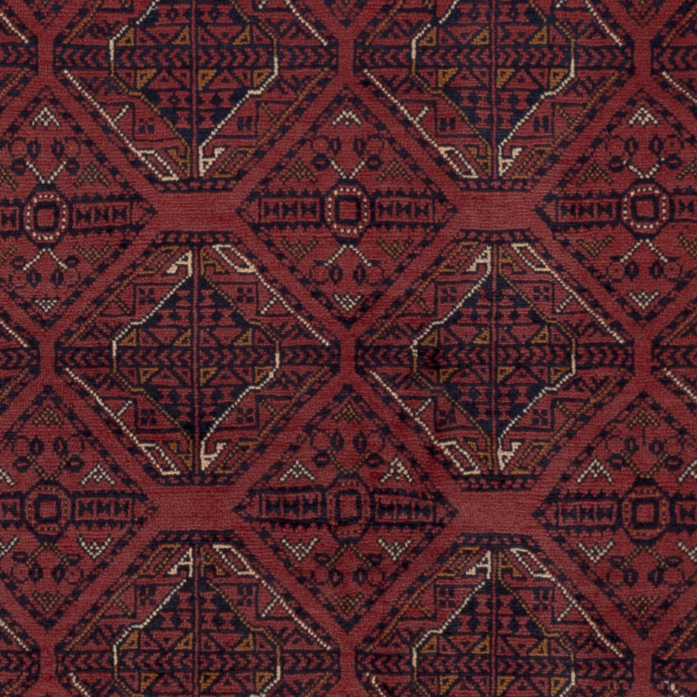 Afghansk matta - 191 x 151 cm - röd