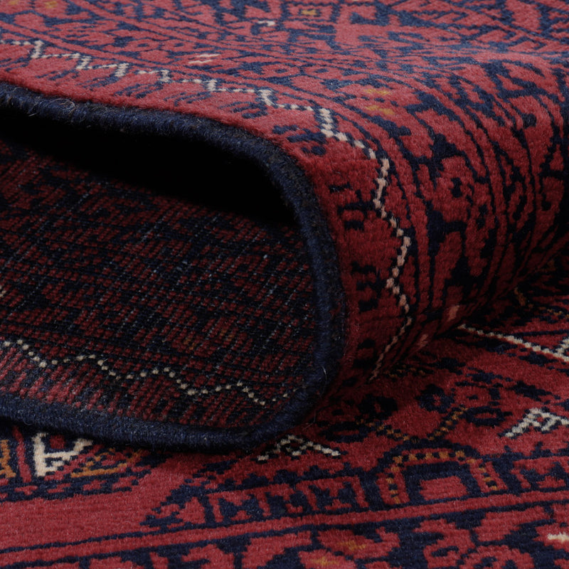 Afghansk matta - 191 x 151 cm - röd