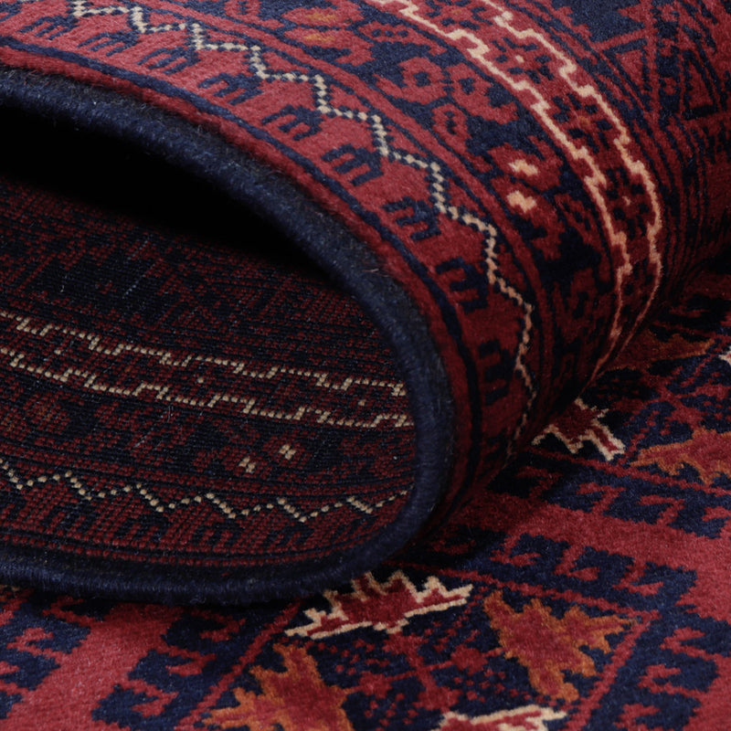 Afghan Teppich - 195 x 147 cm - rot