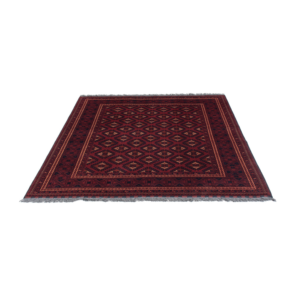 Afghan Teppich - 195 x 147 cm - rot