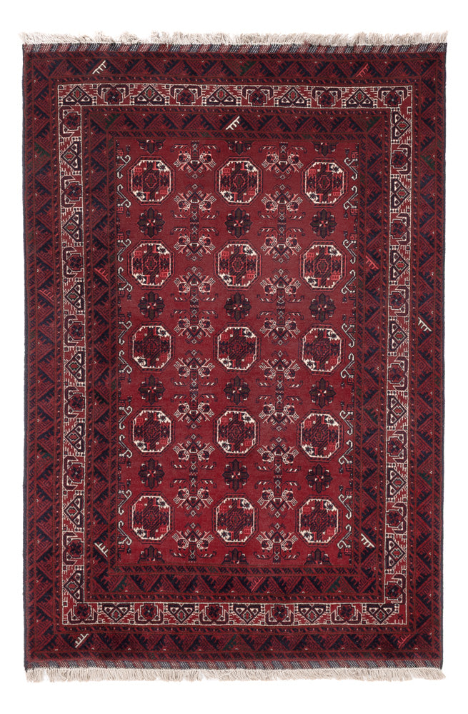 Afghansk matta - 175 x 113 cm - röd