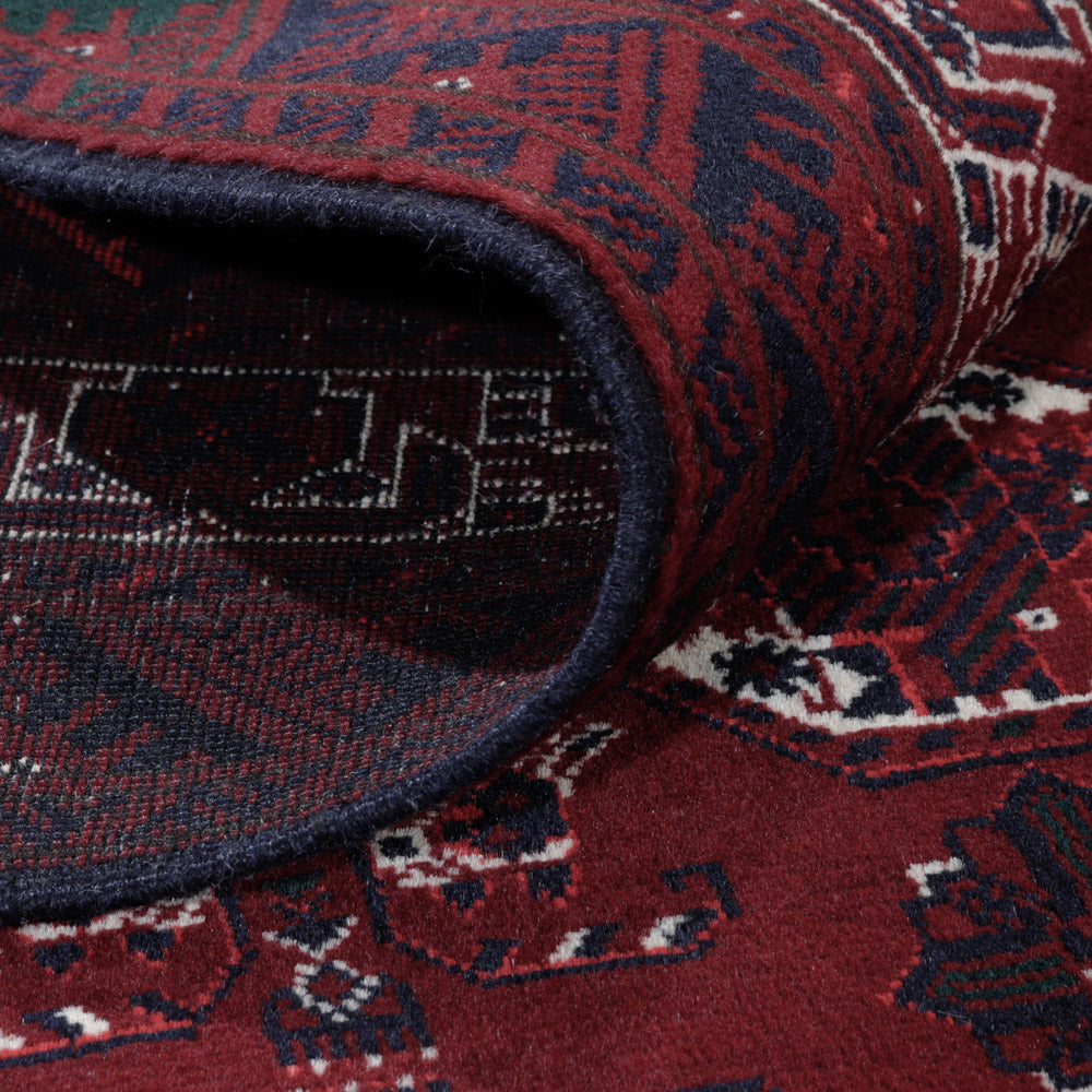 Afghansk matta - 175 x 113 cm - röd