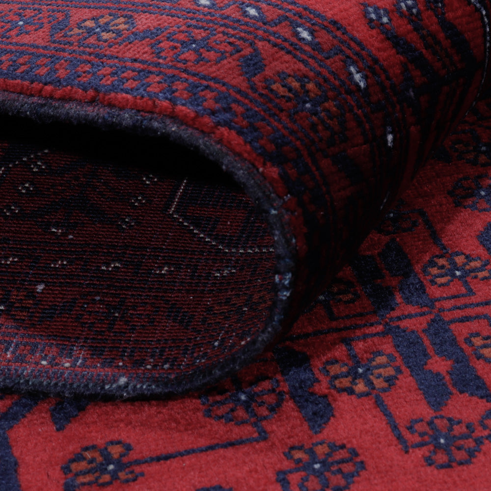 Afghansk matta - Kungliga - 190 x 151 cm - röd