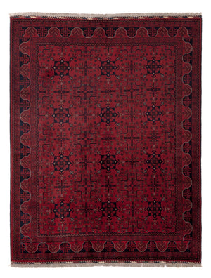 Afghansk matta - Kungliga - 197 x 151 cm - röd