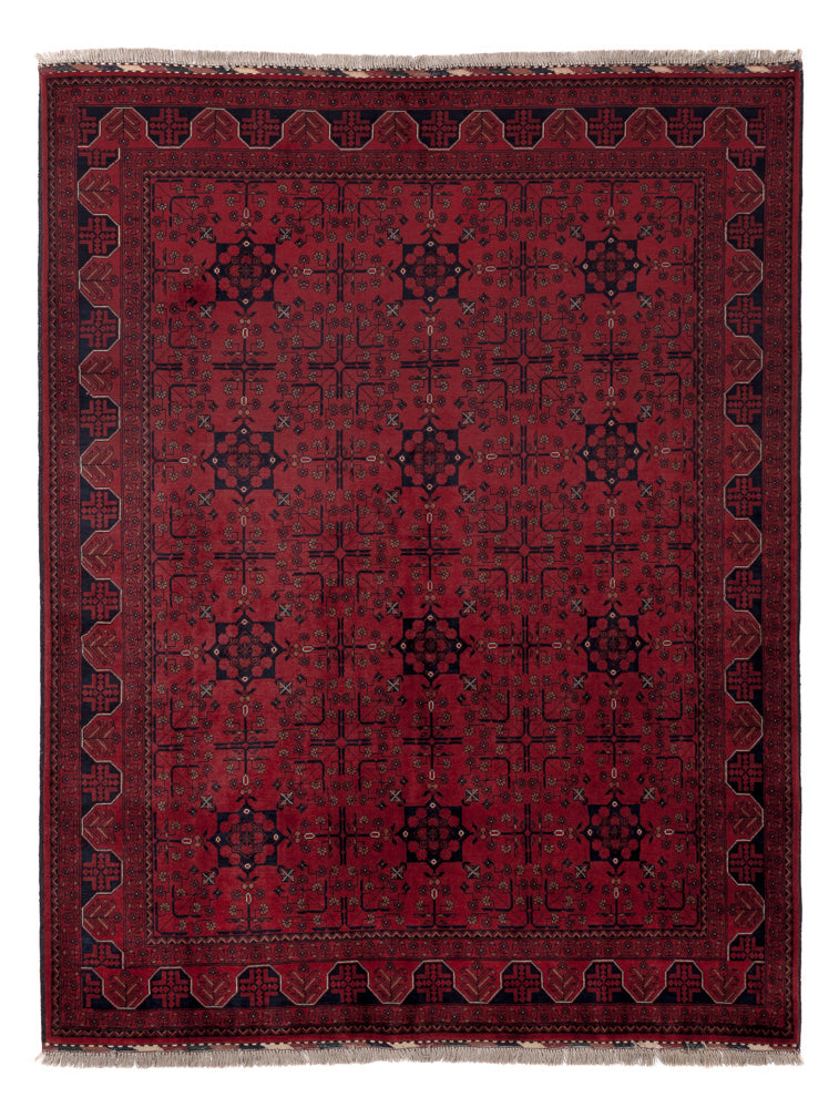 Afghansk matta - Kungliga - 197 x 151 cm - röd