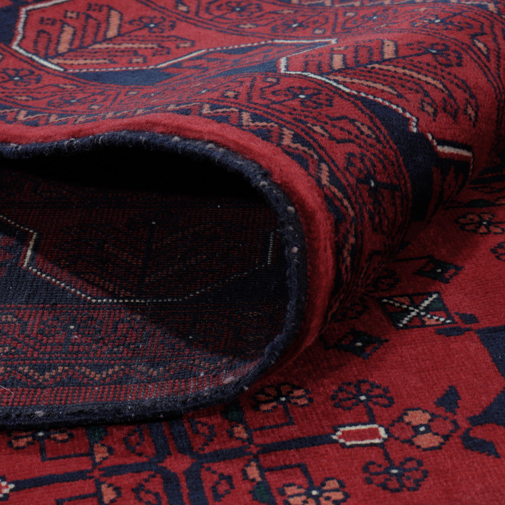 Afghansk matta - Kungliga - 197 x 151 cm - röd