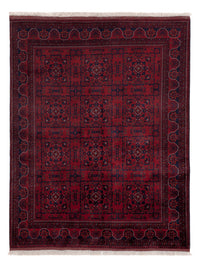 Afghansk matta - Kungliga - 195 x 151 cm - röd