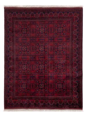 Afghansk matta - Kungliga - 195 x 151 cm - röd