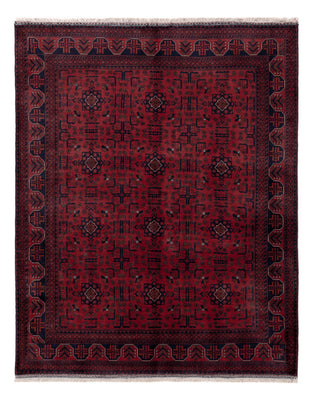 Afghansk matta - Kungliga - 191 x 151 cm - röd