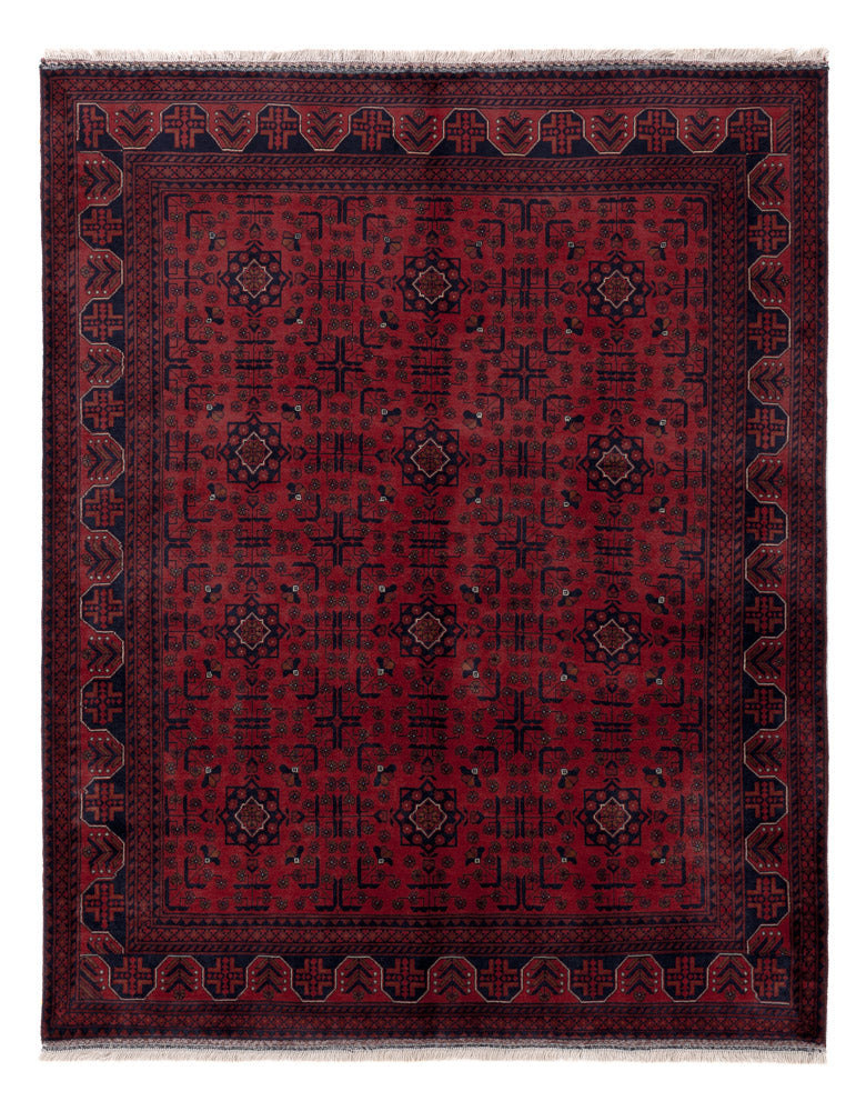Afghansk matta - Kungliga - 191 x 151 cm - röd