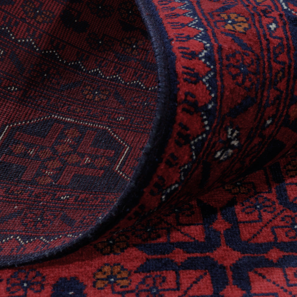 Afghansk matta - Kungliga - 201 x 152 cm - röd