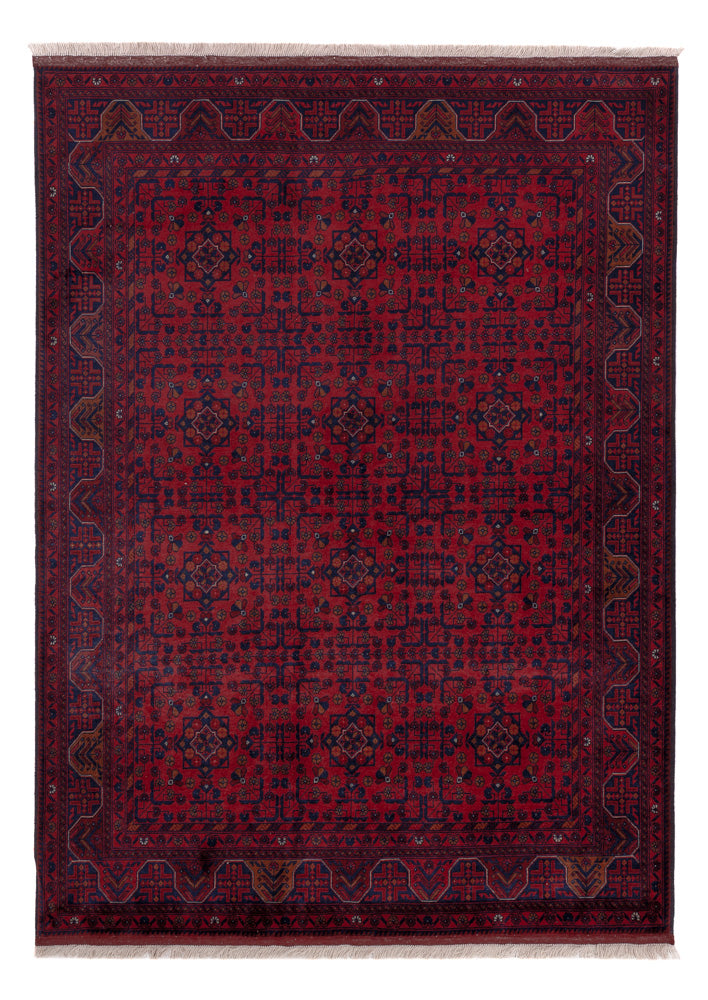 Afghansk matta - Kungliga - 203 x 147 cm - röd