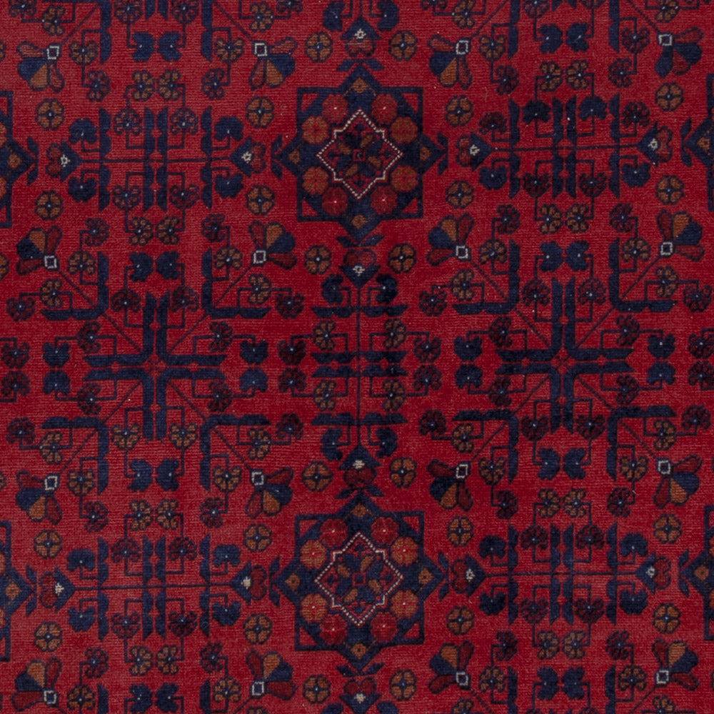 Afghansk matta - Kungliga - 203 x 147 cm - röd