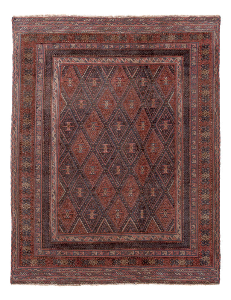 Kelim Carpet - orientalisk matta - 198 x 152 cm - flerfärgad