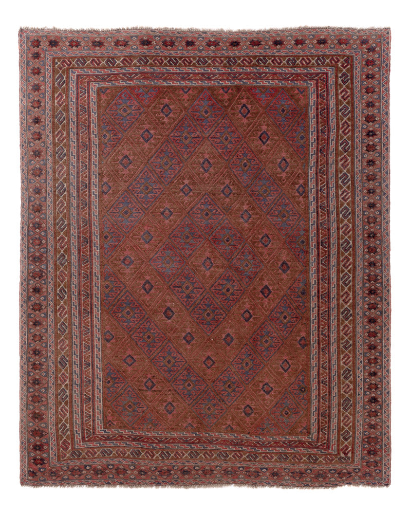 Kelim Carpet - orientalisk matta - 191 x 153 cm - flerfärgad