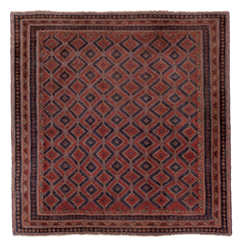 Kelim Carpet - orientalisk matta kvadrat  - 157 x 150 cm - flerfärgad