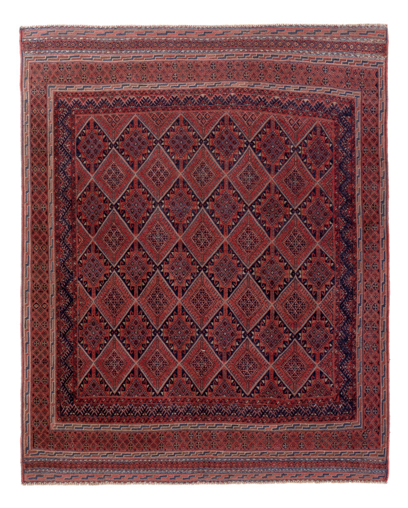 Kelim Carpet - orientalisk matta - 172 x 132 cm - flerfärgad