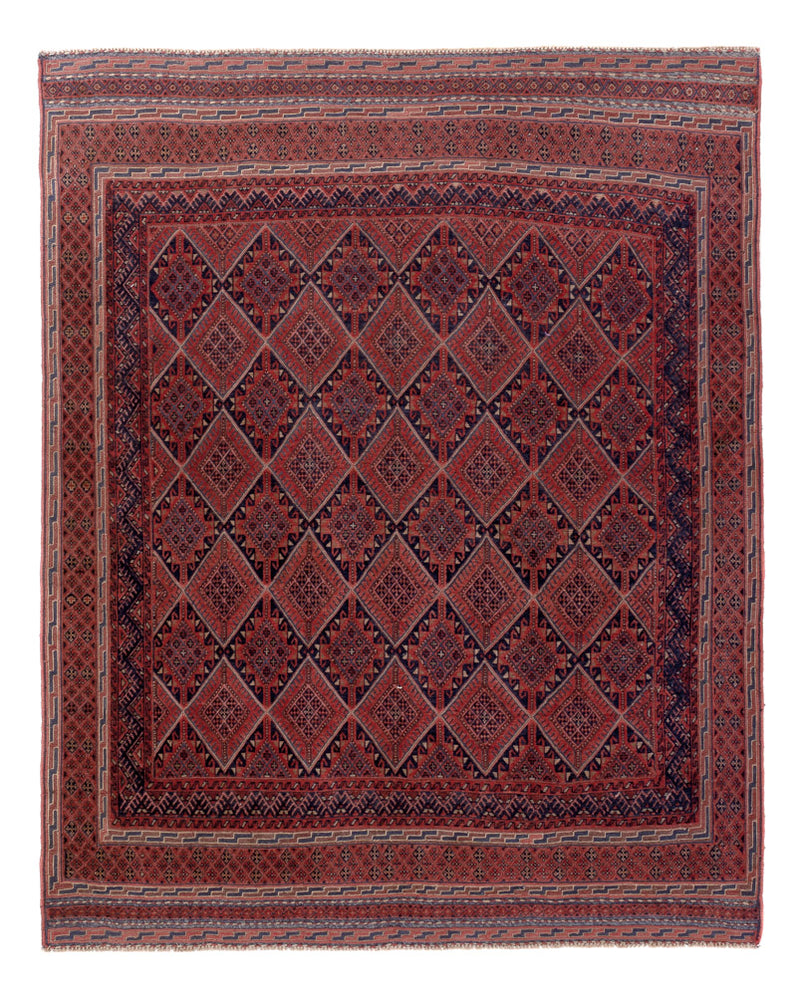 Kelim Carpet - orientalisk matta - 172 x 132 cm - flerfärgad