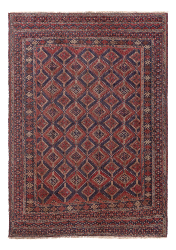 Kelim Carpet - orientalisk matta - 197 x 137 cm - flerfärgad