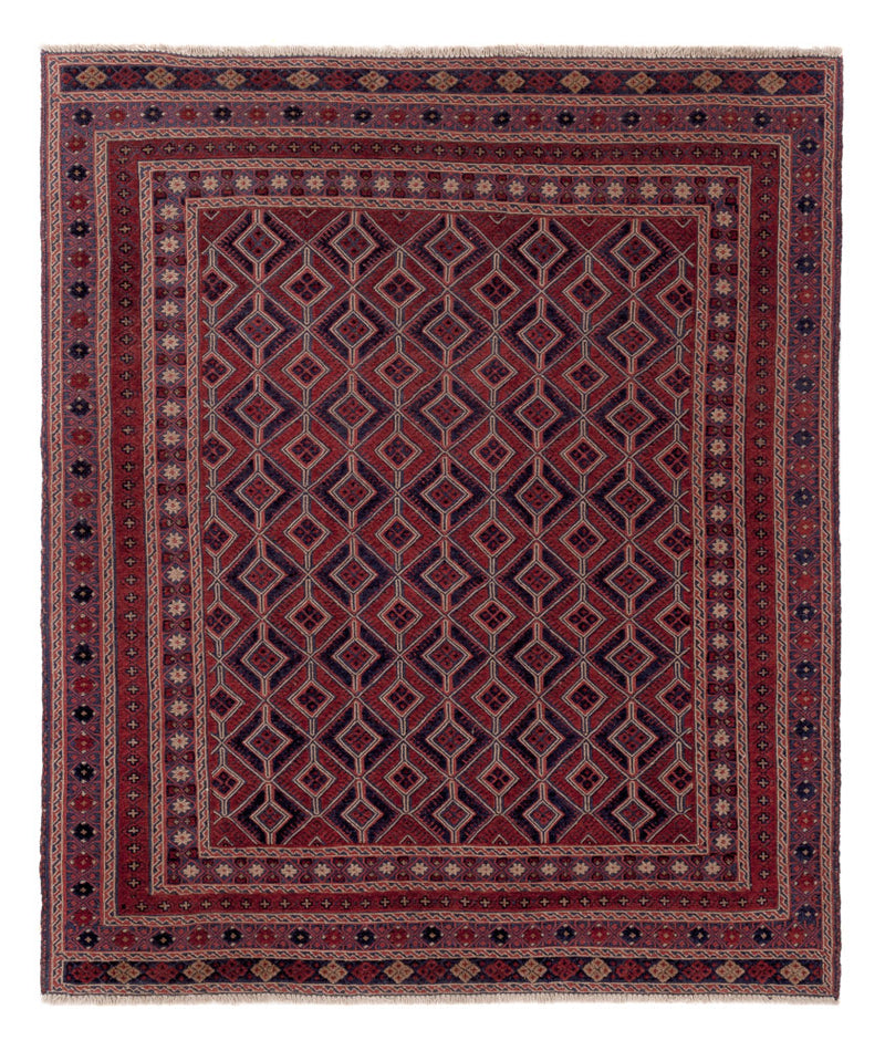 Kelim Carpet - orientalisk matta - 193 x 162 cm - flerfärgad