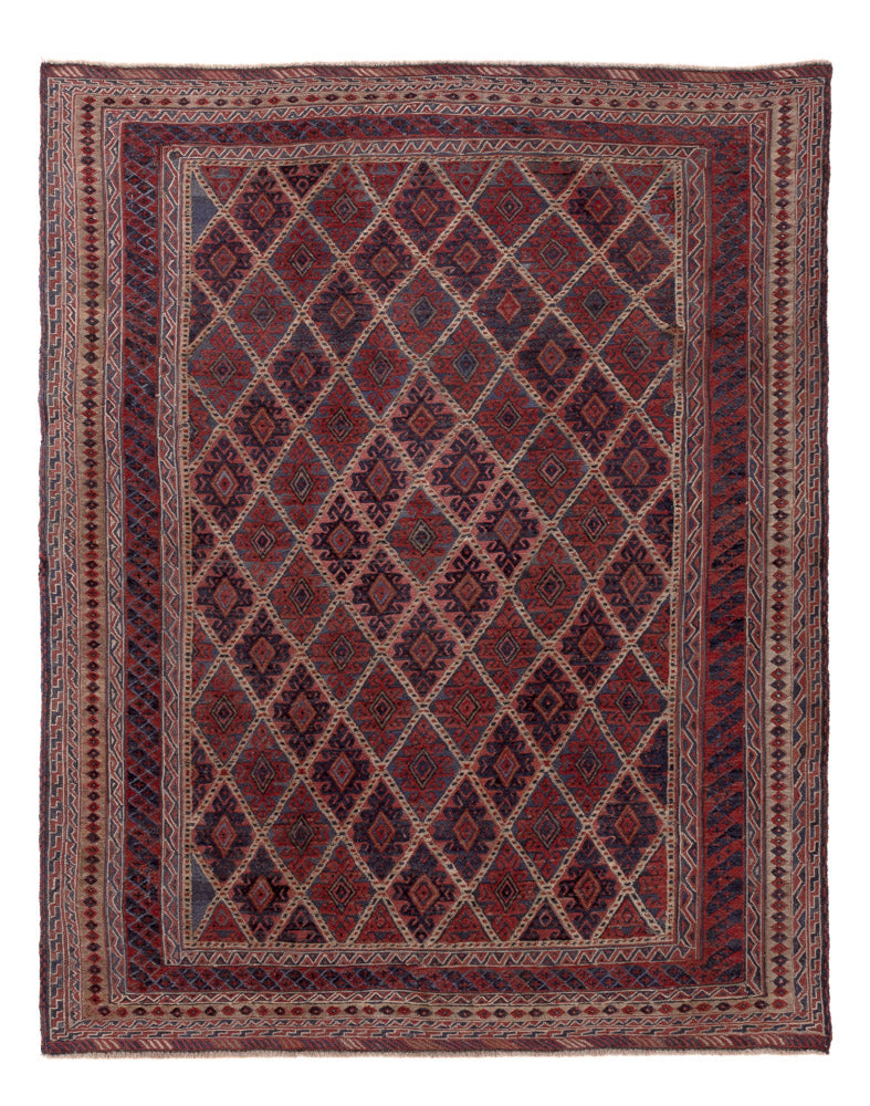 Kelim Carpet - orientalisk matta - 194 x 150 cm - flerfärgad